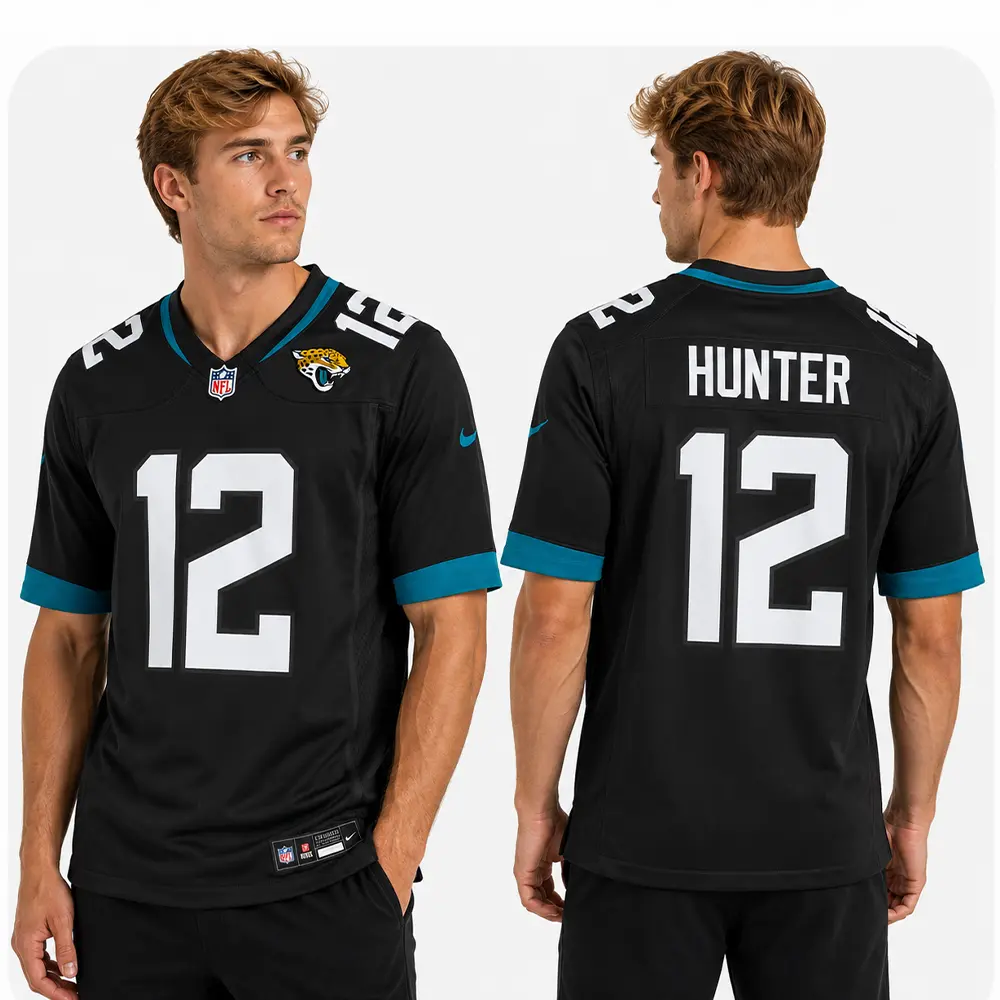 View For Travis Hunter Jacksonville Jaguars Game Black Jersey View For Travis Hunter Jacksonville Jaguars Game Black Jersey