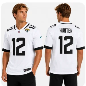 View For Travis Hunter Jacksonville Jaguars White Game Jersey