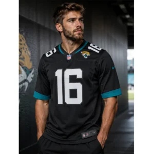 View For Trevor Lawrence Jacksonville Jaguars Game Black Jersey