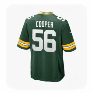 Back View For Edgerrin Cooper Packers Green Game Jersey