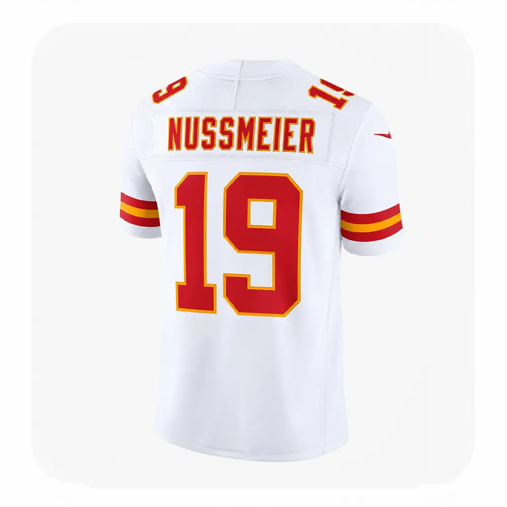 Garrett Nussmeier Chiefs Vapor White Jersey - Nflpro Ball