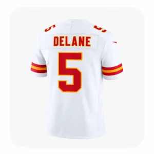 Back View For Mansoor Delane Chiefs White Vapor Jersey