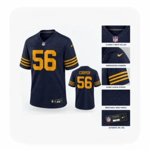 Details For Edgerrin Cooper Packers Navy Game Jersey