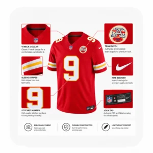 Details For Kenneth Walker Chiefs Red Vapor Jersey