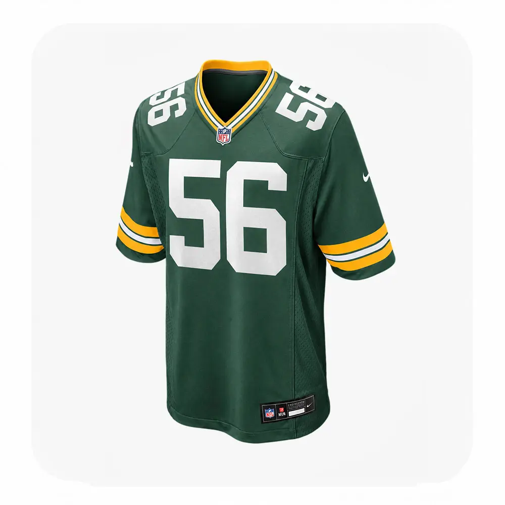 Front View For Edgerrin Cooper Packers Green Game Jersey Front View For Edgerrin Cooper Packers Green Game Jersey