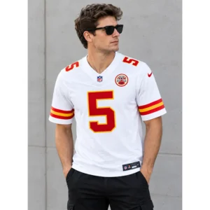 View For Mansoor Delane Chiefs White Vapor Jersey