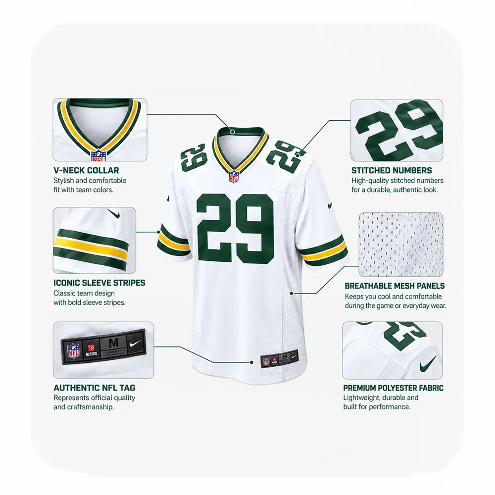 Xavier Mckinney Green Bay Packers White Game Jersey - Nflpro Ball