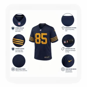 Details View For Tucker Kraft Green Bay Packers Navy Game Jersey