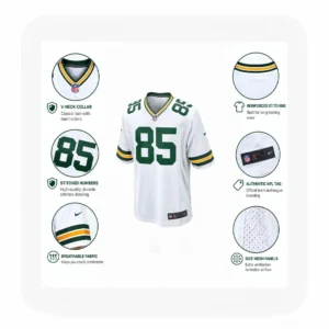 Details View For Tucker Kraft Green Bay Packers White Game Jersey